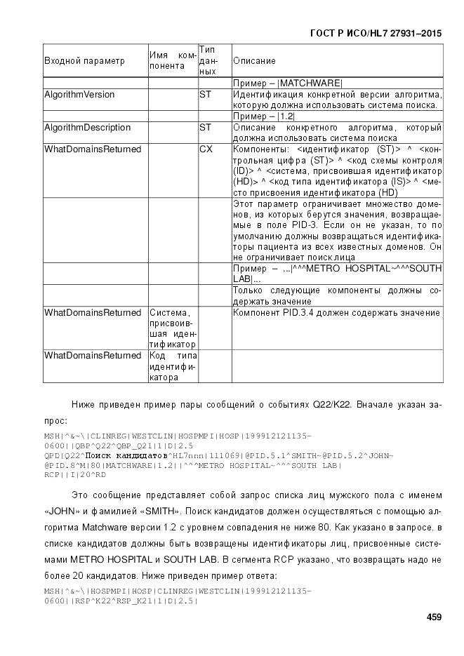 ГОСТ Р ИСО/HL 7 27931-2015, страница 466
